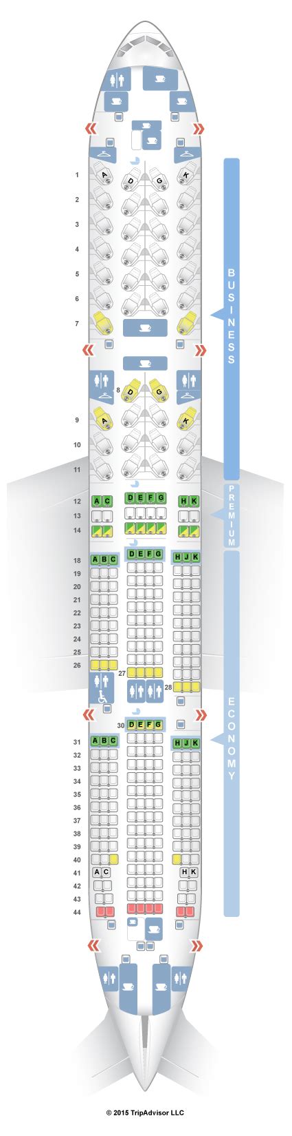 air canada boeing 777 200lr seat map